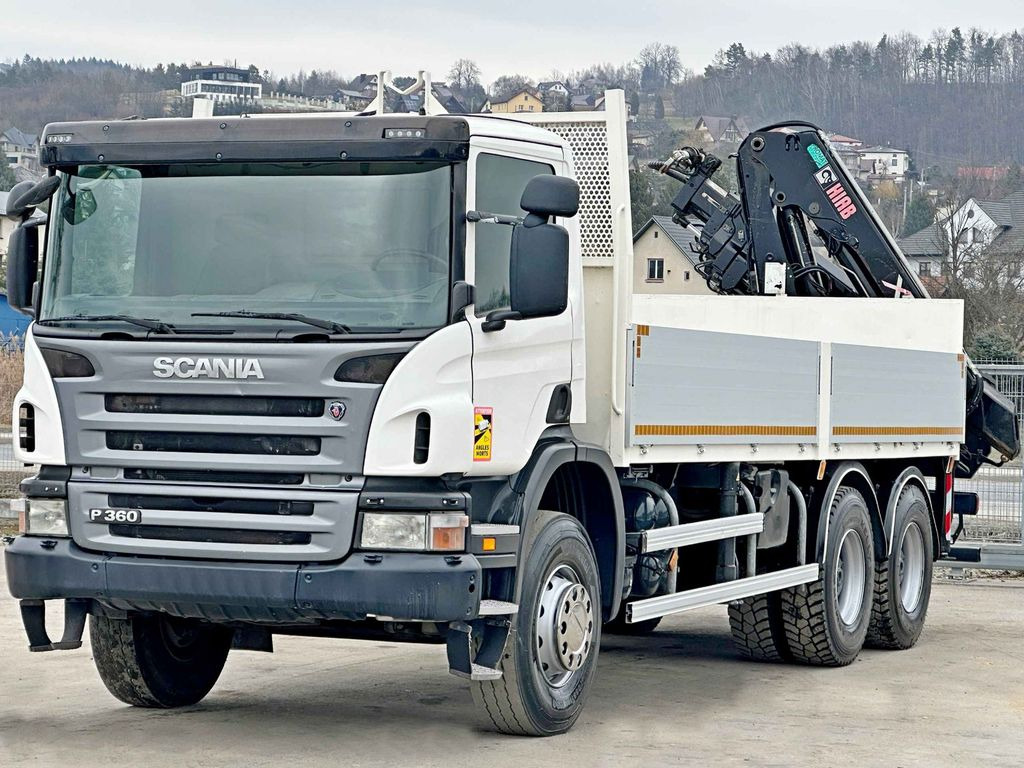 Scania P 360 * HIAB 166D S-4 HIDUO/FUNK * 6x4 - Autokran, Pritsche LKW: das Bild 4 Scania P 360 * HIAB 166D S-4 HIDUO/FUNK * 6x4 - Autokran, Pritsche LKW: das Bild 4