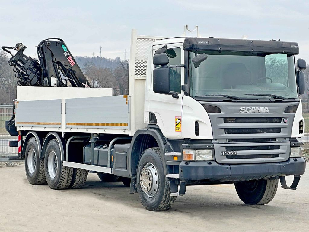 Scania P 360 * HIAB 166D S-4 HIDUO/FUNK * 6x4 - Autokran, Pritsche LKW: das Bild 3 Scania P 360 * HIAB 166D S-4 HIDUO/FUNK * 6x4 - Autokran, Pritsche LKW: das Bild 3