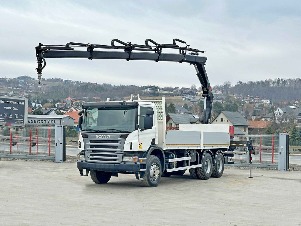Scania P 360 * HIAB 166D S-4 HIDUO/FUNK * 6x4 - Autokran, Pritsche LKW: das Bild 2 Scania P 360 * HIAB 166D S-4 HIDUO/FUNK * 6x4 - Autokran, Pritsche LKW: das Bild 2
