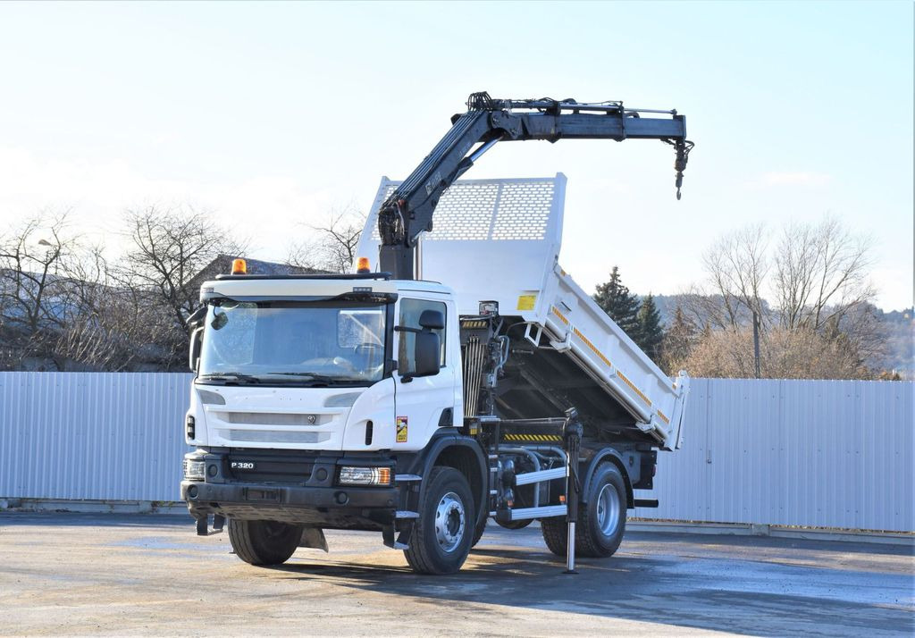 Scania P320 Kipper 3,90m *BORDMATIC*HIAB 122B-2DUO* TOP - Autokran, Kipper: das Bild 2 Scania P320 Kipper 3,90m *BORDMATIC*HIAB 122B-2DUO* TOP - Autokran, Kipper: das Bild 2