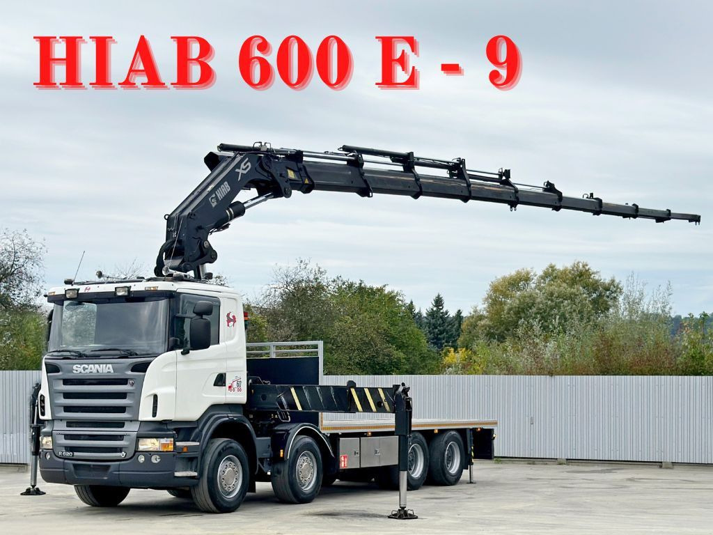 Scania R 620*PLATFORM 6,45m*HIAB 600 E - 9 + FUNK / 8x4 - Autokran: das Bild 1 Scania R 620*PLATFORM 6,45m*HIAB 600 E - 9 + FUNK / 8x4 - Autokran: das Bild 1