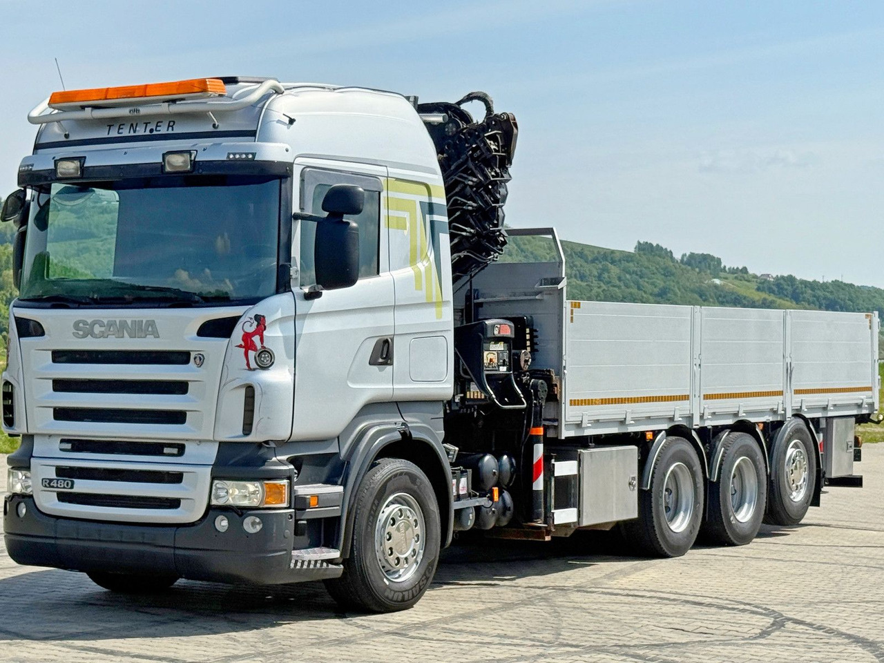 Scania R480 PRITSCHE 6,85m *HIAB 377 E-8 HIPRO/FUNK*8x4 - Autokran: das Bild 3 Scania R480 PRITSCHE 6,85m *HIAB 377 E-8 HIPRO/FUNK*8x4 - Autokran: das Bild 3