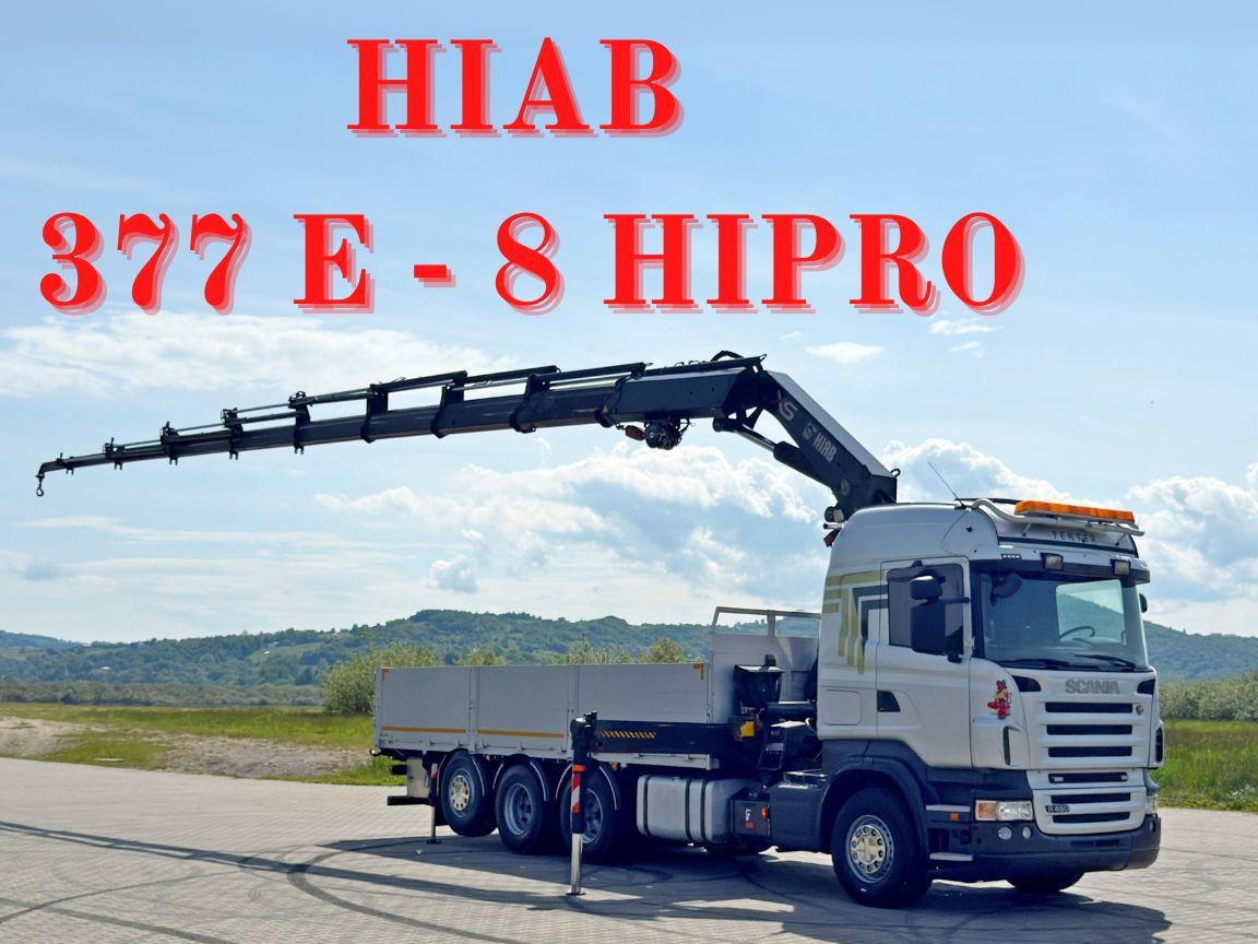 Scania R480 PRITSCHE 6,85m *HIAB 377 E-8 HIPRO/FUNK*8x4 - Autokran: das Bild 1 Scania R480 PRITSCHE 6,85m *HIAB 377 E-8 HIPRO/FUNK*8x4 - Autokran: das Bild 1