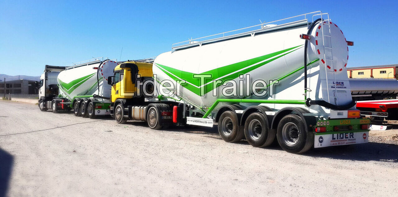 Tankauflieger Für die Beförderung von Zement neu kaufen LIDER 2024 NEW 80 TONS CAPACITY FROM MANUFACTURER READY IN STOCK: das Bild 9