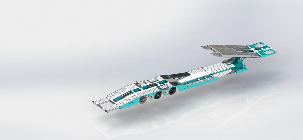 Autotransporter Auflieger Für die Beförderung von schwere Technik neu kaufen LIDER 2025 NEW UNUSED READY IN FACTORY STOCK: das Bild 17