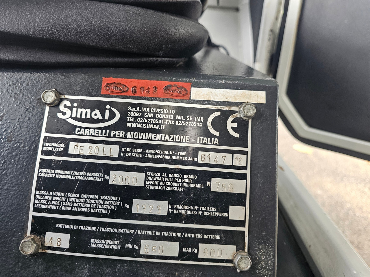 Schleppfahrzeug Simai PE20 LL: das Bild 14 Schleppfahrzeug Simai PE20 LL: das Bild 14