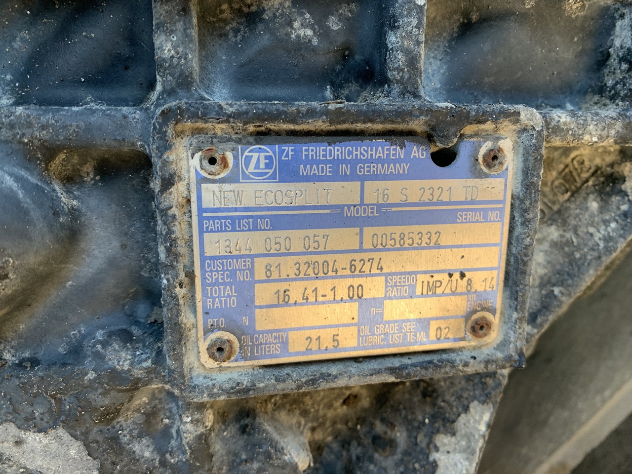 GEARBOX MAN TGX ZF16S2321 TD (WITH INTARTER) - Getriebe und Teile für LKW: das Bild 3 GEARBOX MAN TGX ZF16S2321 TD (WITH INTARTER) - Getriebe und Teile für LKW: das Bild 3