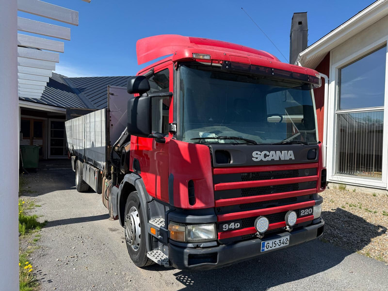 Volvo Scania P94 - Pritsche LKW, Autokran: das Bild 3 Volvo Scania P94 - Pritsche LKW, Autokran: das Bild 3