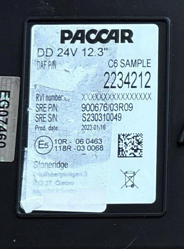 DAF XG COMBI-INSTRUMENT NIEUW - Armaturenbrett für LKW: das Bild 3 DAF XG COMBI-INSTRUMENT NIEUW - Armaturenbrett für LKW: das Bild 3