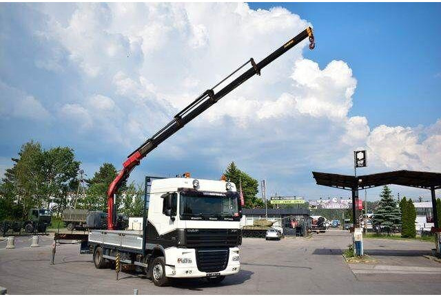 DAF XF 105.410 - Pritsche LKW, Autokran: das Bild 1 DAF XF 105.410 - Pritsche LKW, Autokran: das Bild 1