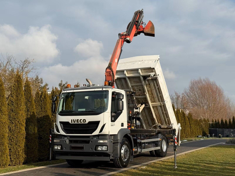 Iveco Stralis 330 - 3 way tipper + crane - Kipper, Autokran: das Bild 1 Iveco Stralis 330 - 3 way tipper + crane - Kipper, Autokran: das Bild 1