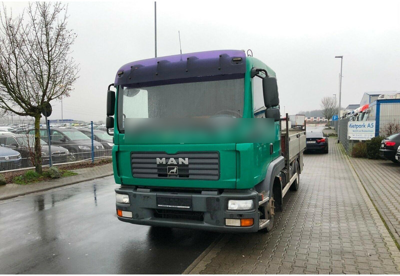 MAN TGL 8.180 Flatbed + Crane Hiab 055 - Pritsche LKW, Autokran: das Bild 1 MAN TGL 8.180 Flatbed + Crane Hiab 055 - Pritsche LKW, Autokran: das Bild 1