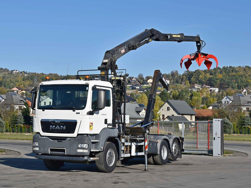 MAN TGS 26.360 - Abrollkipper, Autokran: das Bild 2 MAN TGS 26.360 - Abrollkipper, Autokran: das Bild 2