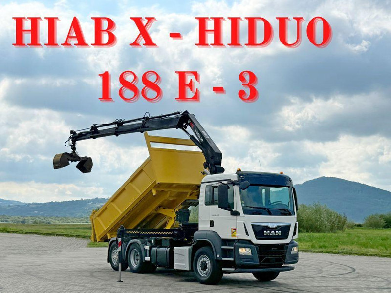 MAN TGS 26.400 * HIAB X-HIDUO 188 E-3 + FUNK * 6x4 - Kipper, Autokran: das Bild 1 MAN TGS 26.400 * HIAB X-HIDUO 188 E-3 + FUNK * 6x4 - Kipper, Autokran: das Bild 1