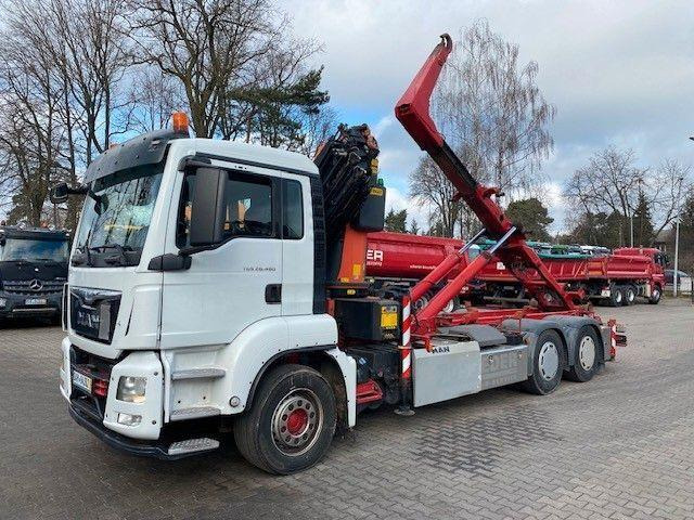 MAN TGS 26.480 - Abrollkipper, Autokran: das Bild 1 MAN TGS 26.480 - Abrollkipper, Autokran: das Bild 1