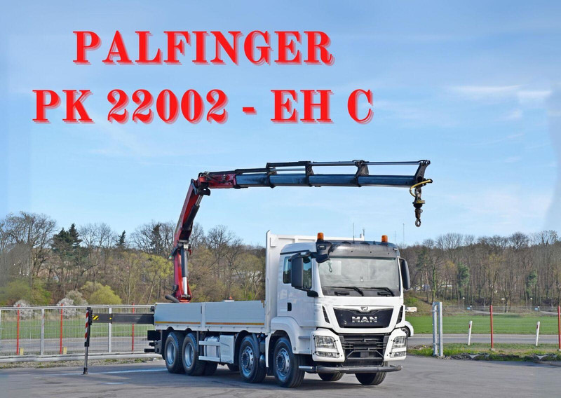 MAN TGS 35.500 - Pritsche LKW, Autokran: das Bild 1 MAN TGS 35.500 - Pritsche LKW, Autokran: das Bild 1