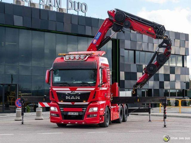MAN TGX 28.500 6x2 HMF 5020K-RC Fly Jib Crane - Pritsche LKW, Autokran: das Bild 3 MAN TGX 28.500 6x2 HMF 5020K-RC Fly Jib Crane - Pritsche LKW, Autokran: das Bild 3