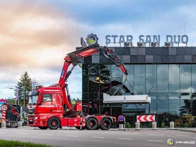 MAN TGX 28.500 6x2 HMF 5020K-RC Fly Jib Crane - Pritsche LKW, Autokran: das Bild 1 MAN TGX 28.500 6x2 HMF 5020K-RC Fly Jib Crane - Pritsche LKW, Autokran: das Bild 1