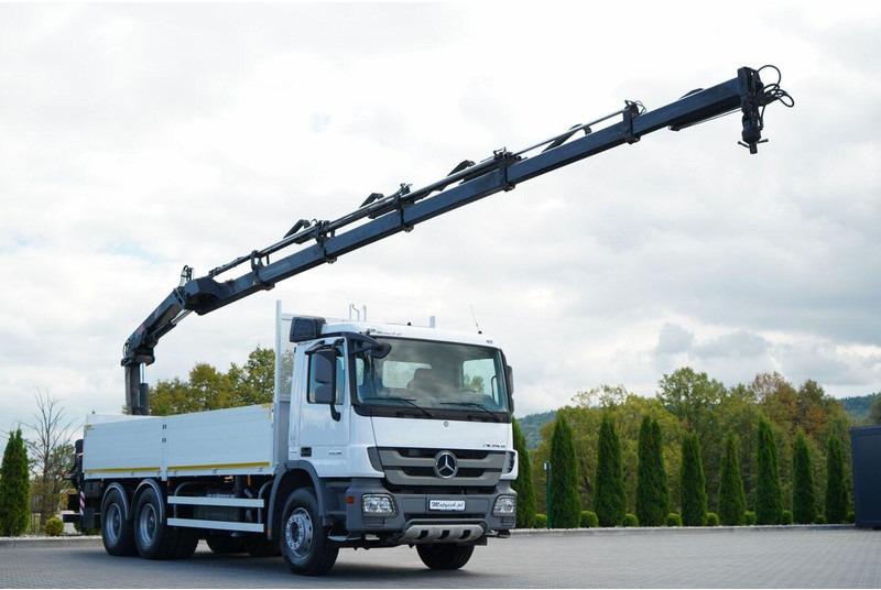Mercedes-Benz ACTROS 2636 / 6x4 / SKRZYNIOWY 6,5 M + HDS HIAB / MOCNA PODŁOGA - Pritsche LKW, Autokran: das Bild 1 Mercedes-Benz ACTROS 2636 / 6x4 / SKRZYNIOWY 6,5 M + HDS HIAB / MOCNA PODŁOGA - Pritsche LKW, Autokran: das Bild 1