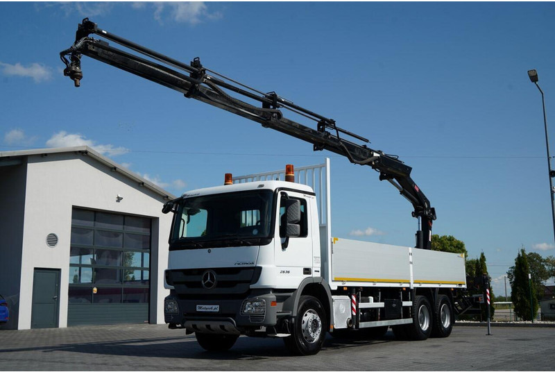Mercedes-Benz ACTROS 2636 / 6x4 / SKRZYNIOWY 7 M + HDS HIAB - WYSÓW 12,6 M / - Pritsche LKW, Autokran: das Bild 1 Mercedes-Benz ACTROS 2636 / 6x4 / SKRZYNIOWY 7 M + HDS HIAB - WYSÓW 12,6 M / - Pritsche LKW, Autokran: das Bild 1