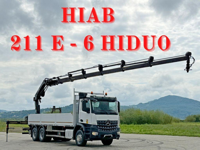 Mercedes-Benz ACTROS 2636 * HIAB 211 E-6 HIDUO/FUNK *6x4 - Pritsche LKW, Autokran: das Bild 1 Mercedes-Benz ACTROS 2636 * HIAB 211 E-6 HIDUO/FUNK *6x4 - Pritsche LKW, Autokran: das Bild 1