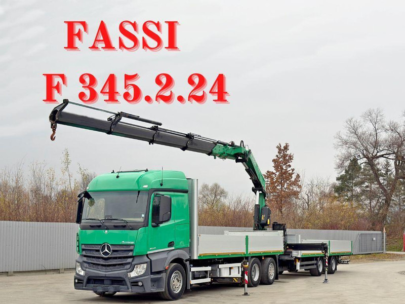Mercedes-Benz ACTROS 2645 * FASSI F 345.24 + FUNK + Anhänger - Pritsche LKW, Autokran: das Bild 1 Mercedes-Benz ACTROS 2645 * FASSI F 345.24 + FUNK + Anhänger - Pritsche LKW, Autokran: das Bild 1