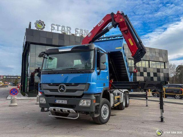 Mercedes-Benz ACTROS 3341 6x6 HMF 4220 K4 CRANE KIPPER - Kipper, Autokran: das Bild 2 Mercedes-Benz ACTROS 3341 6x6 HMF 4220 K4 CRANE KIPPER - Kipper, Autokran: das Bild 2
