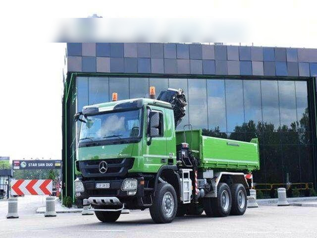 Mercedes-Benz ACTROS 3346 6x6 HIAB 244EP-4 Crane Kipper - Kipper, Autokran: das Bild 3 Mercedes-Benz ACTROS 3346 6x6 HIAB 244EP-4 Crane Kipper - Kipper, Autokran: das Bild 3