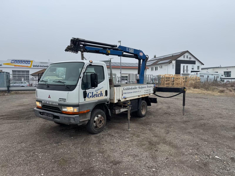 Mitsubishi Canter FE649 - Flatbed truck + crane - Pritsche LKW, Autokran: das Bild 3 Mitsubishi Canter FE649 - Flatbed truck + crane - Pritsche LKW, Autokran: das Bild 3