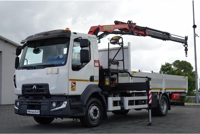Renault D 210/ 4X2 / SKRZYNIOWY 5 M + HDS PALFINGER PK 8.501 SLD A / UD - Pritsche LKW, Autokran: das Bild 1 Renault D 210/ 4X2 / SKRZYNIOWY 5 M + HDS PALFINGER PK 8.501 SLD A / UD - Pritsche LKW, Autokran: das Bild 1