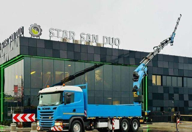 Scania G450 6x4 PALFINGER PK 42002 SH Fly Jib Crane - Pritsche LKW, Autokran: das Bild 1 Scania G450 6x4 PALFINGER PK 42002 SH Fly Jib Crane - Pritsche LKW, Autokran: das Bild 1