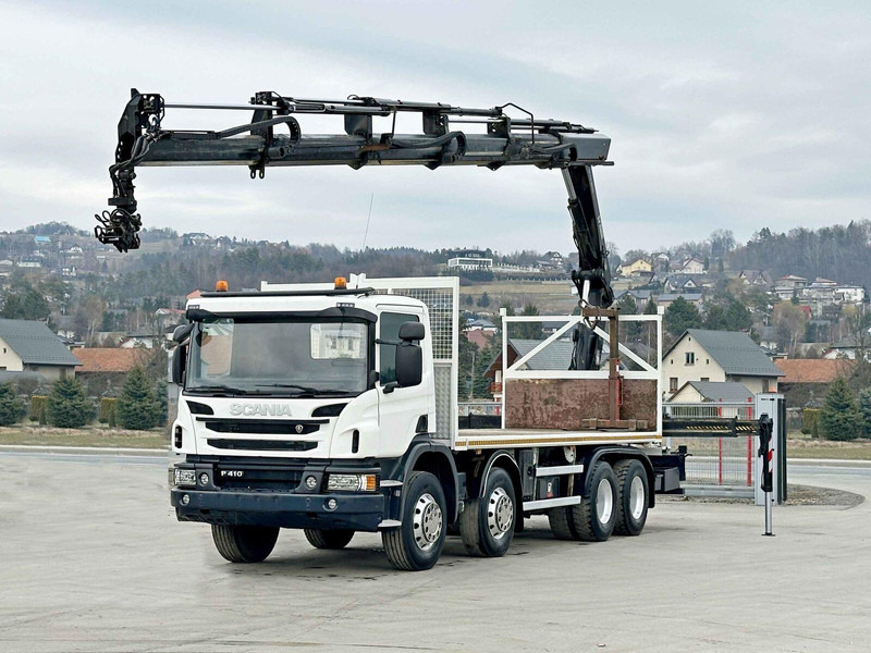 Scania P 410*PLATFORM 7,00m*HIAB 244 E-5 HIPRO+FUNK/8x4 - Pritsche LKW, Autokran: das Bild 2 Scania P 410*PLATFORM 7,00m*HIAB 244 E-5 HIPRO+FUNK/8x4 - Pritsche LKW, Autokran: das Bild 2