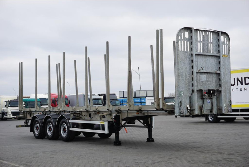 Zaslaw KŁONICOWA / DO DREWNA / WAGA 6 400 KG / OŚ PODNOSZONA - Holzanhänger: das Bild 1 Zaslaw KŁONICOWA / DO DREWNA / WAGA 6 400 KG / OŚ PODNOSZONA - Holzanhänger: das Bild 1