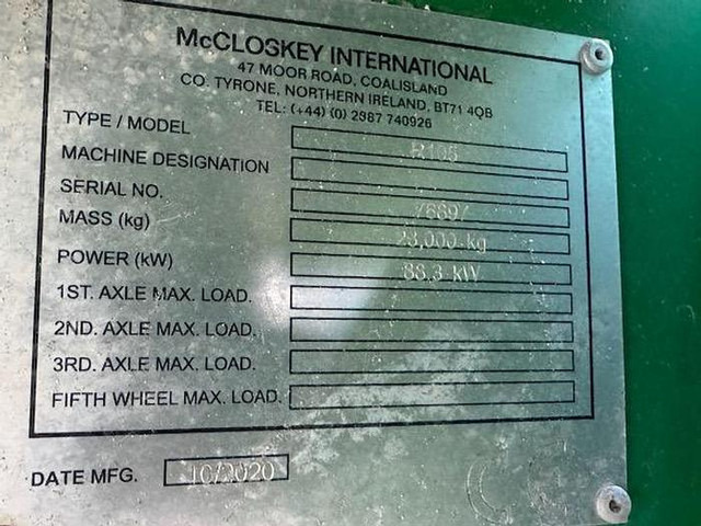 MCCLOSKEY R105 - Baumaschine: das Bild 2 MCCLOSKEY R105 - Baumaschine: das Bild 2