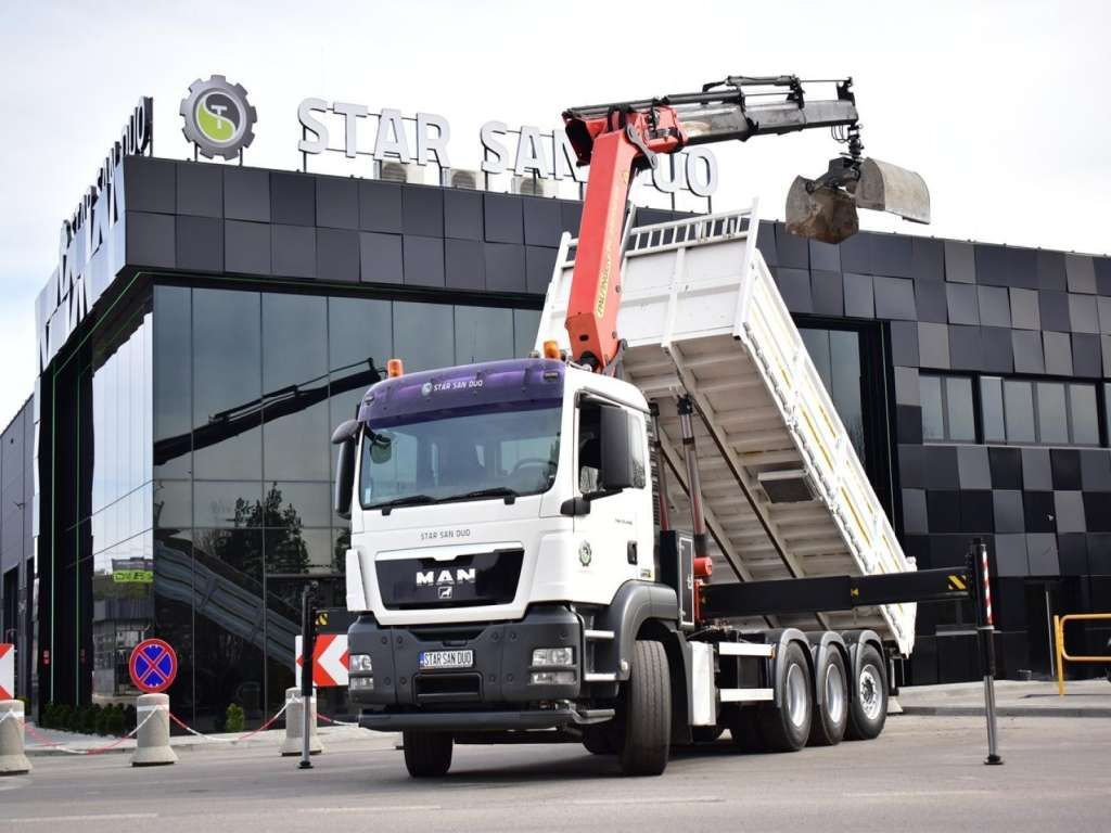 MAN TGS 35.400 8X4 PALFINGER PK 33002 CRANE KIPPER - Kipper: das Bild 2 MAN TGS 35.400 8X4 PALFINGER PK 33002 CRANE KIPPER - Kipper: das Bild 2