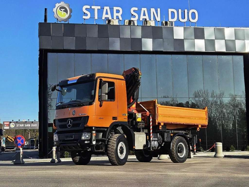 Mercedes-Benz ACTROS 1841 4x4 PALFINGER PK 22002 CRANE KIPER - Kipper, Autokran: das Bild 3 Mercedes-Benz ACTROS 1841 4x4 PALFINGER PK 22002 CRANE KIPER - Kipper, Autokran: das Bild 3