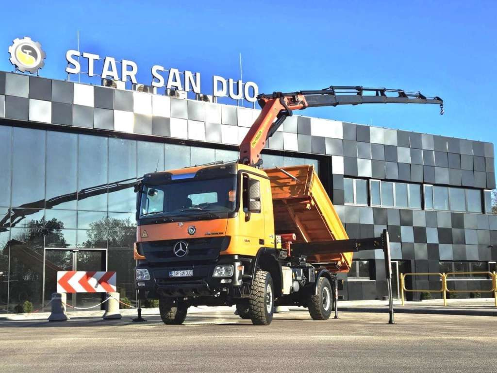 Mercedes-Benz ACTROS 1841 4x4 PALFINGER PK 22002 CRANE KIPER - Autokran: das Bild 1 Mercedes-Benz ACTROS 1841 4x4 PALFINGER PK 22002 CRANE KIPER - Autokran: das Bild 1