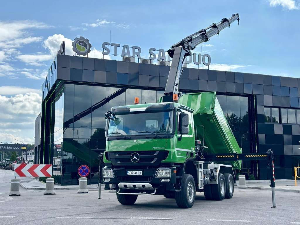 Mercedes-Benz ACTROS 3346 6x6 HIAB 244EP-4 Crane Kipper - Kipper: das Bild 1 Mercedes-Benz ACTROS 3346 6x6 HIAB 244EP-4 Crane Kipper - Kipper: das Bild 1