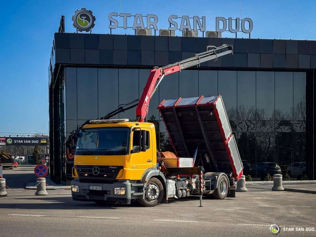Mercedes-Benz AXOR 1824 4x2 HMF 975 HDS Crane Rotator Kipper - Autokran: das Bild 1 Mercedes-Benz AXOR 1824 4x2 HMF 975 HDS Crane Rotator Kipper - Autokran: das Bild 1