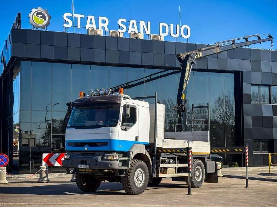 Renault KERAX 270 4x4 PALFINGER PK 16502 CRANE WINCH - Autokran, Pritsche LKW: das Bild 1 Renault KERAX 270 4x4 PALFINGER PK 16502 CRANE WINCH - Autokran, Pritsche LKW: das Bild 1