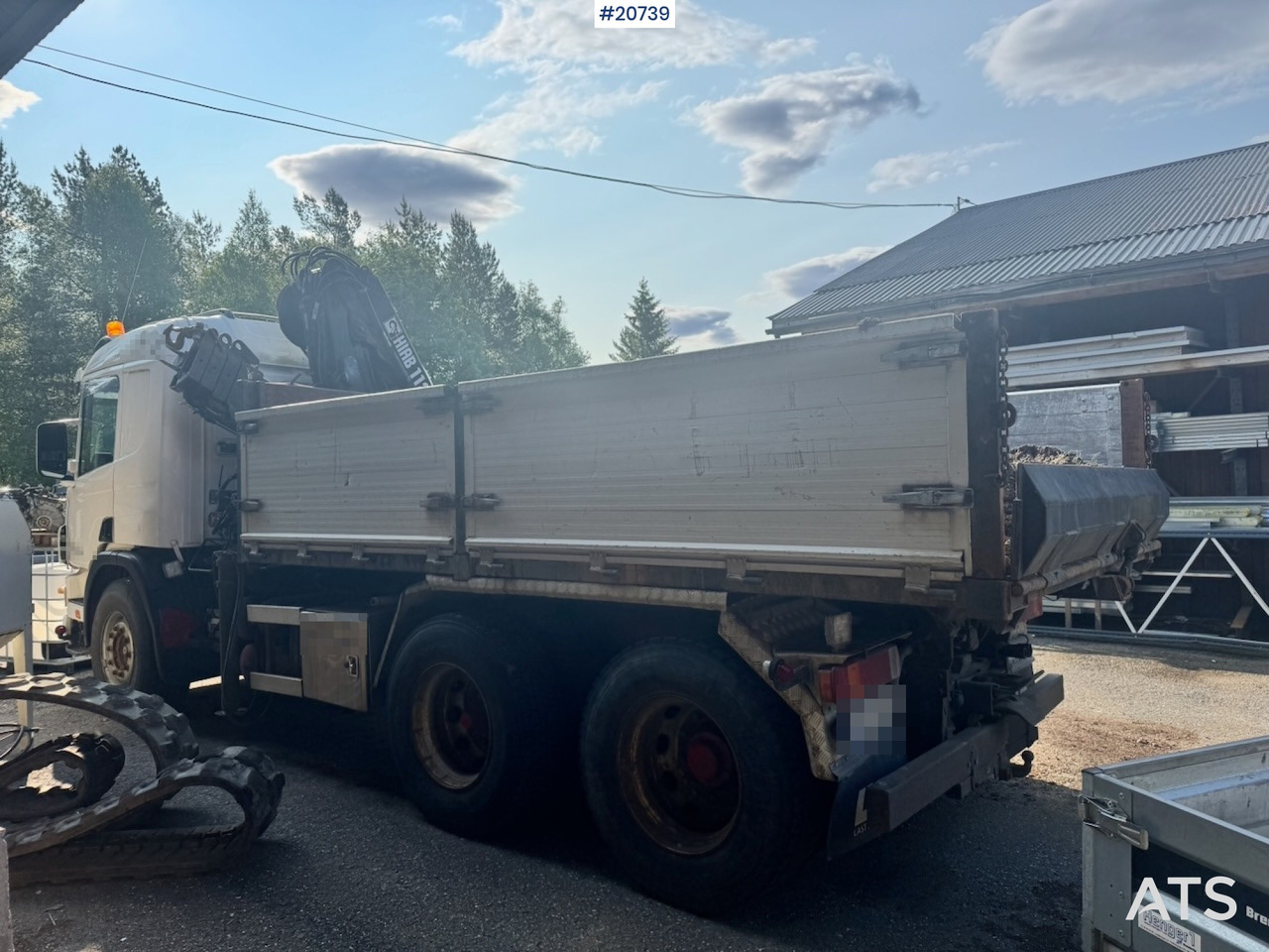 Scania P124 - Pritsche LKW, Autokran: das Bild 5 Scania P124 - Pritsche LKW, Autokran: das Bild 5