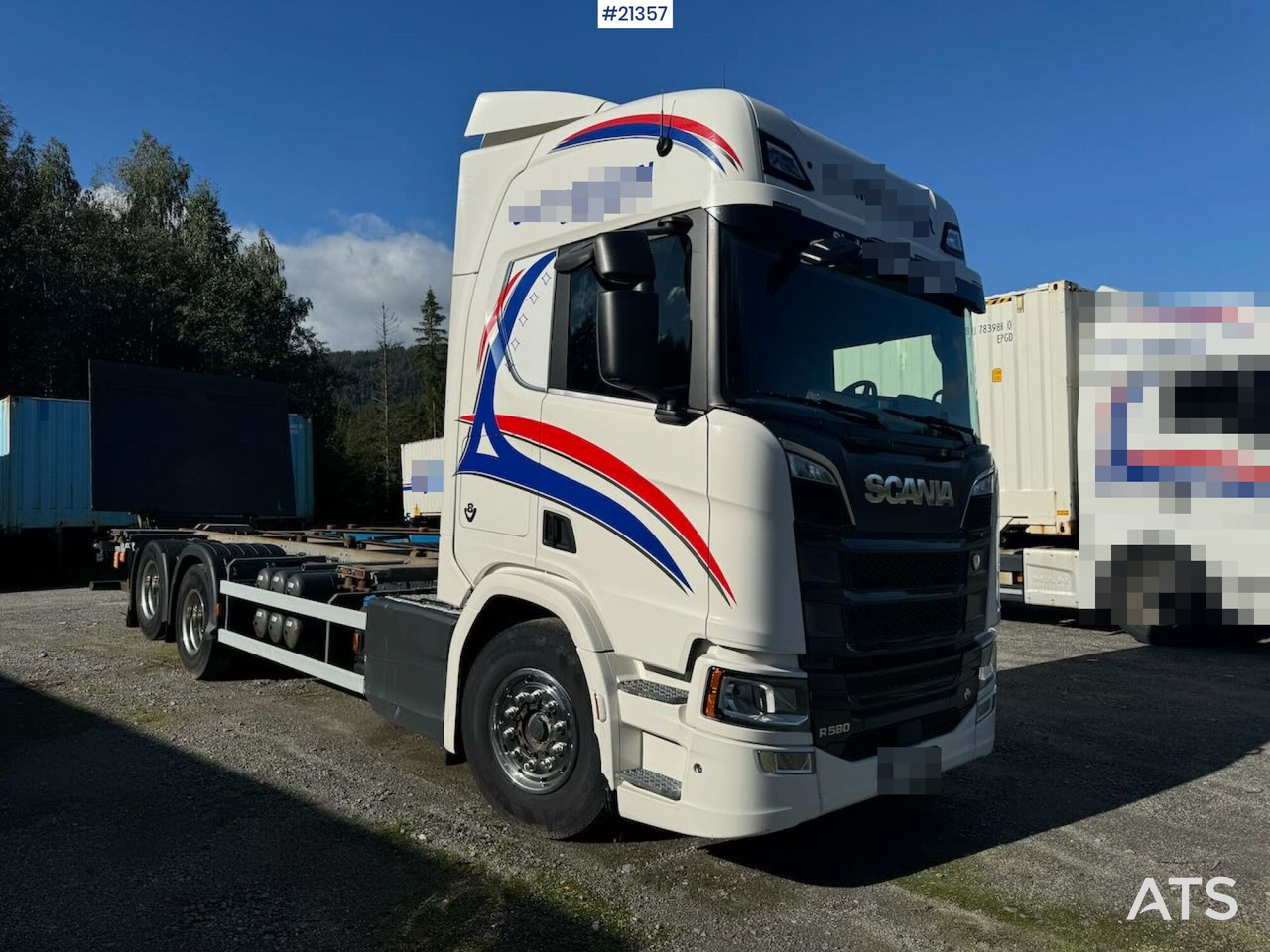 Scania R580 - Containerwagen/ Wechselfahrgestell LKW: das Bild 5 Scania R580 - Containerwagen/ Wechselfahrgestell LKW: das Bild 5