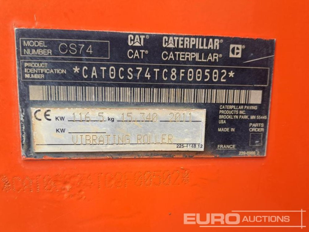 2011 CAT CS74 - Walzen: das Bild 5 2011 CAT CS74 - Walzen: das Bild 5