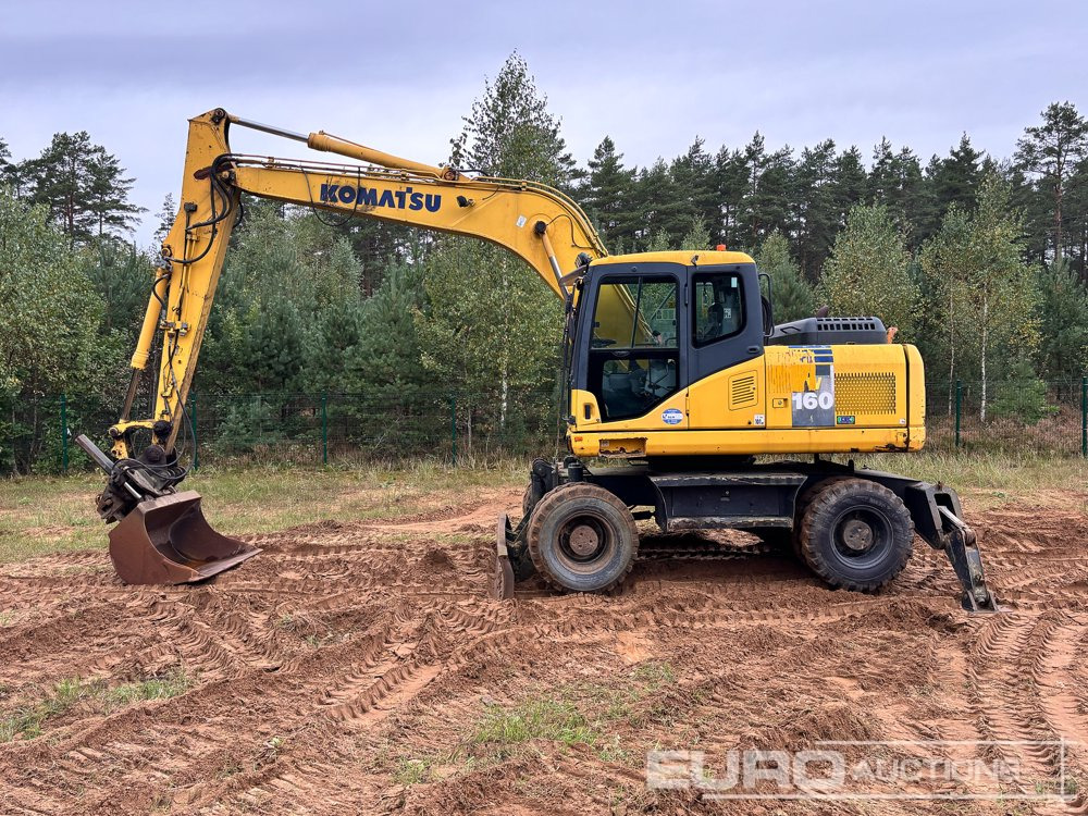 2011 Komatsu PW160-7E0 - Mobilbagger: das Bild 2 2011 Komatsu PW160-7E0 - Mobilbagger: das Bild 2