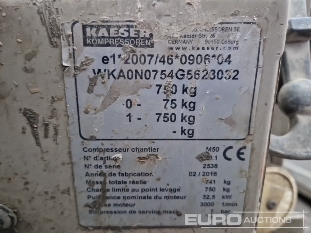 2016 Kaeser M50 175CFM - Luftkompressor: das Bild 2 2016 Kaeser M50 175CFM - Luftkompressor: das Bild 2