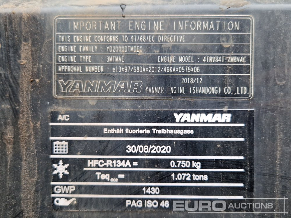 Minibagger 2020 Yanmar SV60-6A: das Bild 18