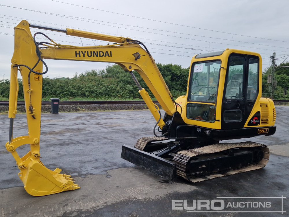 Hyundai R55-7 - Minibagger: das Bild 1 Hyundai R55-7 - Minibagger: das Bild 1