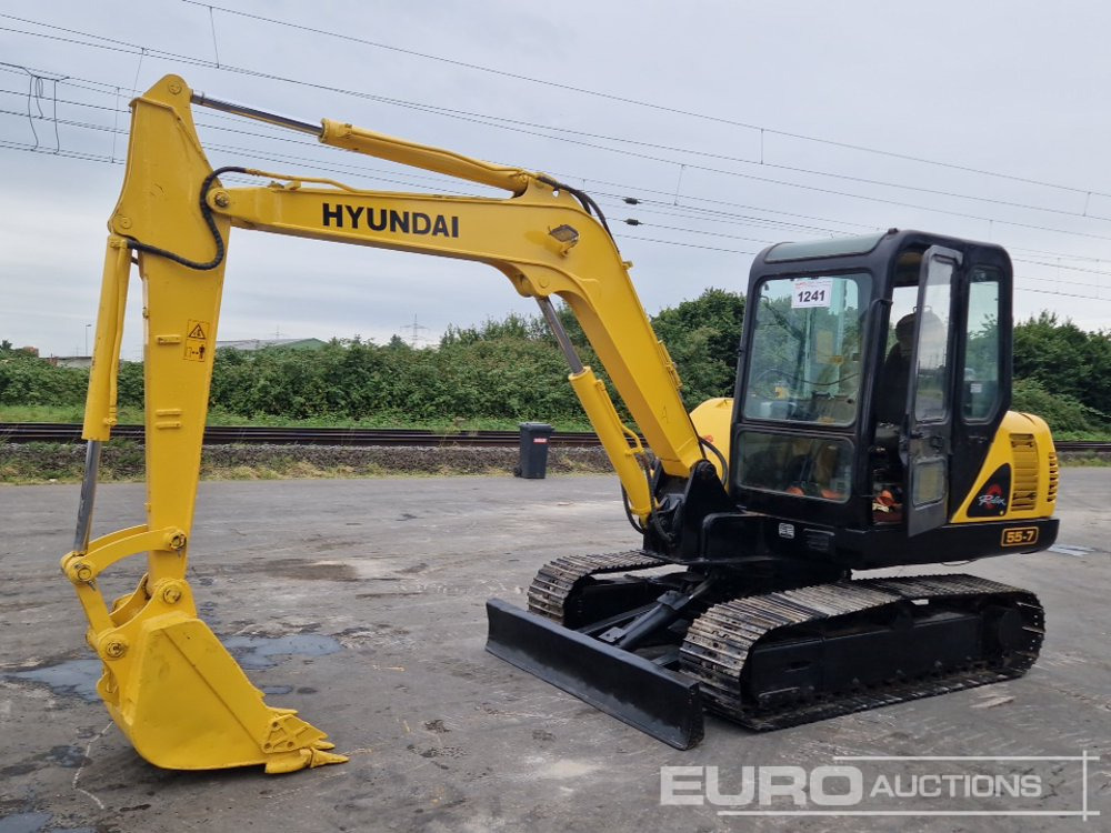 Hyundai R55-7 - Minibagger: das Bild 1 Hyundai R55-7 - Minibagger: das Bild 1