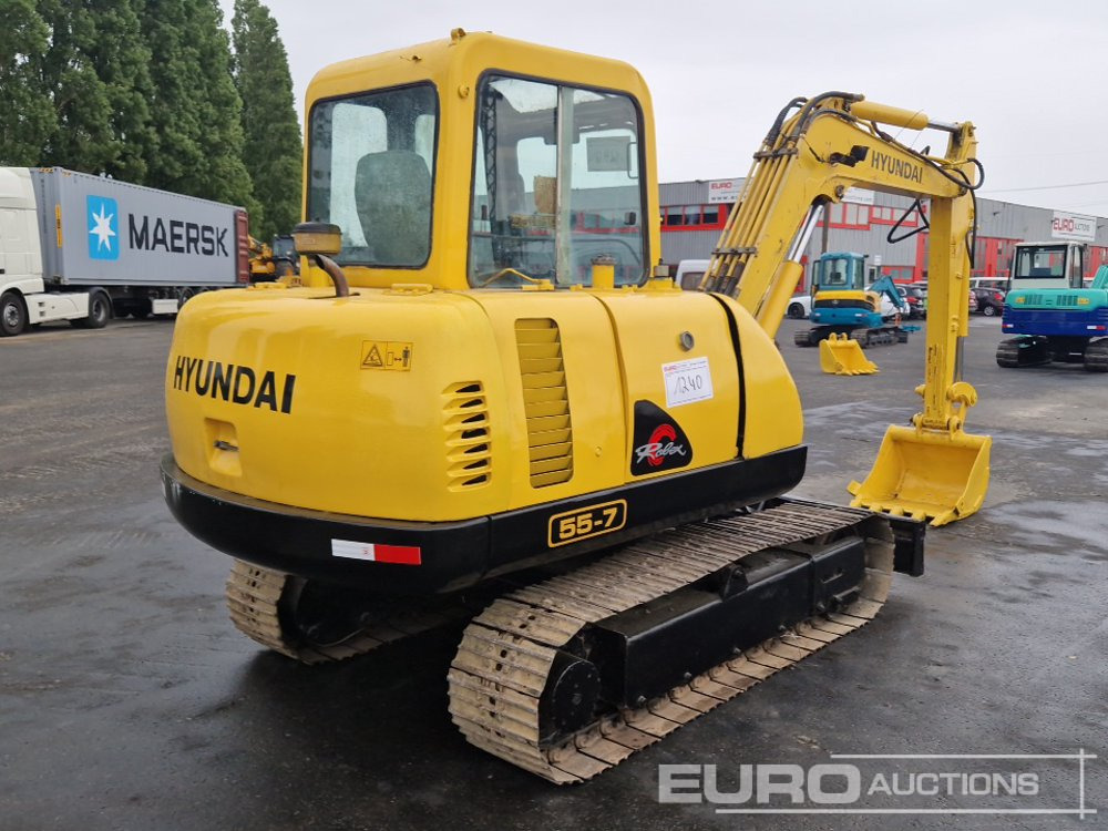 Hyundai R55-7 - Minibagger: das Bild 5 Hyundai R55-7 - Minibagger: das Bild 5