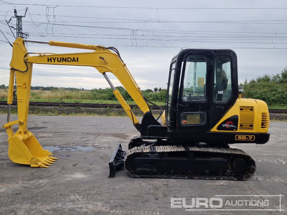 Hyundai R55-7 - Minibagger: das Bild 2 Hyundai R55-7 - Minibagger: das Bild 2
